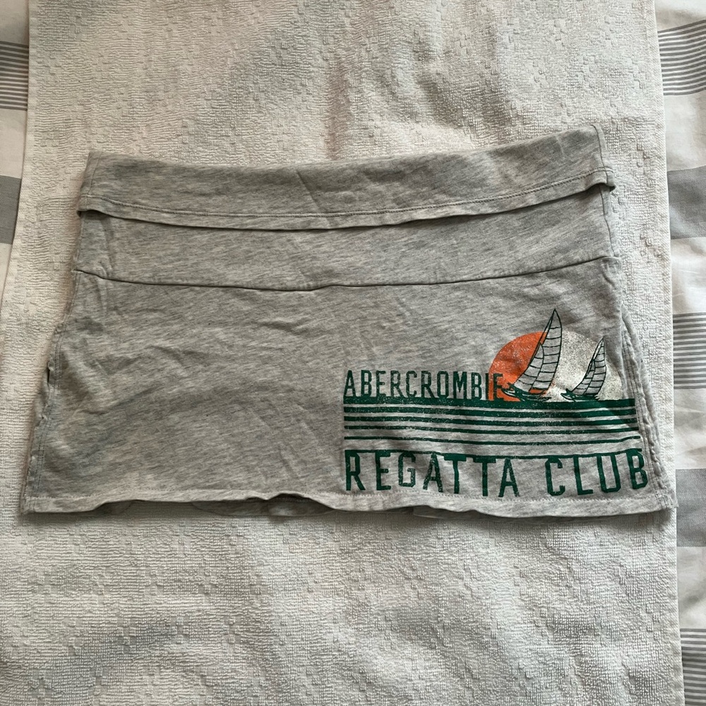 Abercrombie Authentic Vintage Gray Cotton Skirt